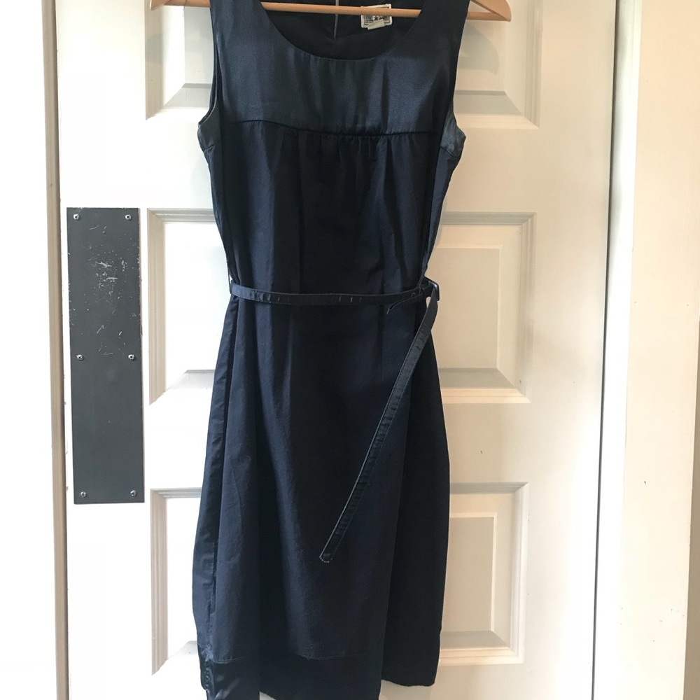 Navy sleeveless dress